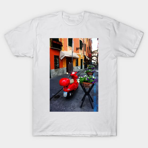 A Streetview in Santa Margherita, Italy T-Shirt by IgorPozdnyakov